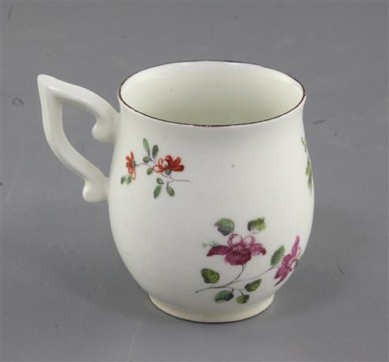 A Derby coffee cup, c.1758-60, h. 6.7cm